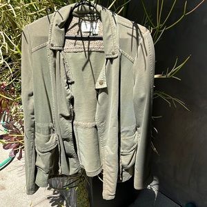 Anthropology olive green jacket/cardigan.